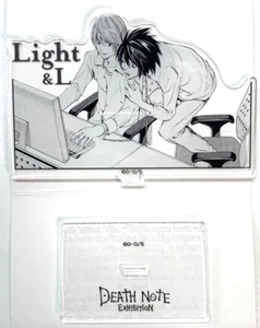 Figura de pie acrílico de exposición Death Note L Lawliet Light Yagami anime JP - Imagen 1 de 1