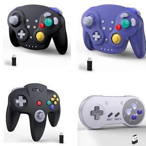 Wireless USB N64 / SNES/ Gamecube Controller for Nintendo Switch NSO Window MAC - Picture 1 of 48