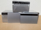 10 cartes PVC argent HiCo 2 pistes, CR80,30 mil, 2 pistes bande magnétique mag mince