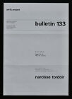 Art & Project # NARCISSE TORDOIR, Bulletin 133 # 1983, mint--