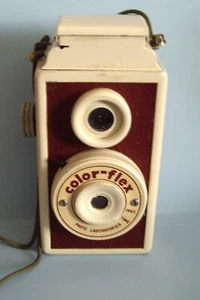 Seltene Monroe Sales Company Color-Flex TLR Styled 127 Filmkamera..... NICHT GETESTET - Bild 1 von 4