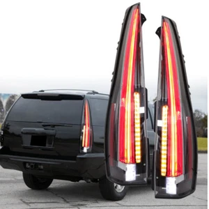 LED Tail Lights Cadillac Style For 2007-2014 Chevy Suburban 1500 Tahoe GMC Yukon - Picture 1 of 11
