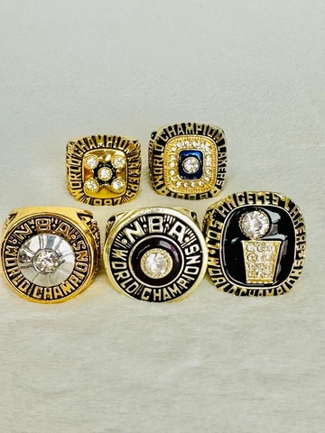 5 Pcs Los Angeles Lakers Ring Set, 🇺🇸 SHIP 1980/82/85/87/88 Cover
