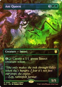 MTG FOIL Ant Queen Borderless - Bloomburrow Commander #080 - Imagen 1 de 1
