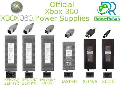 Official Xbox 360 Power Bricks Genuine Microsoft - All Versions 203W 175W 150W - Image 1 of 4