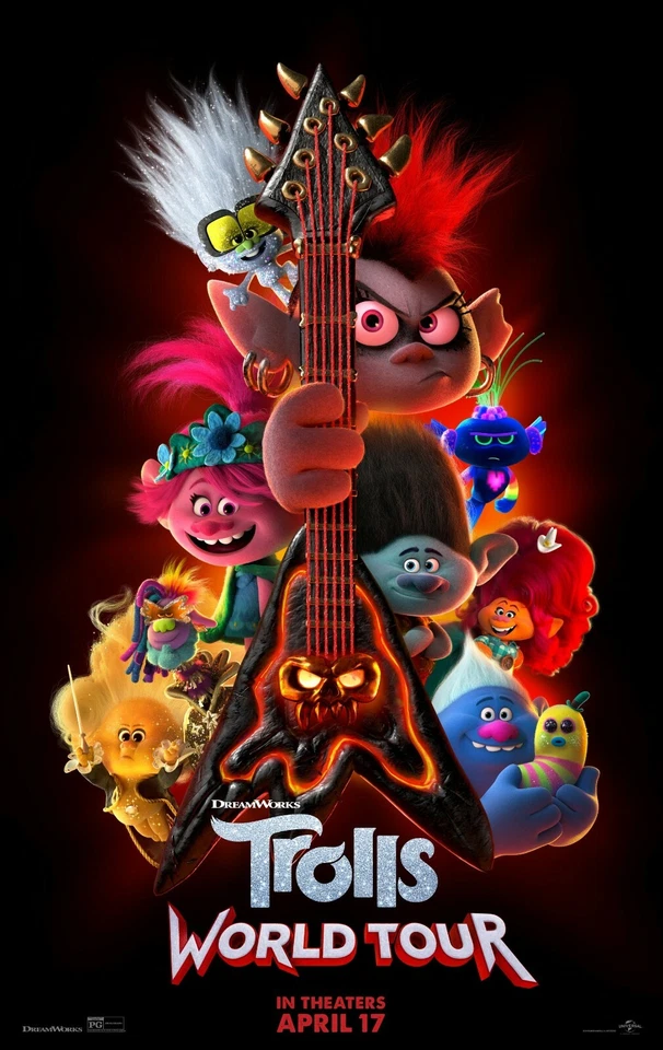 Trolls World Tour movie poster  :  11 x 17 inches  - Image 1 of 1