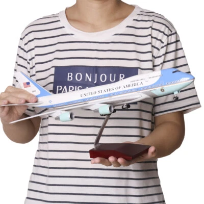 1/150 Scale US Air Force One Aircraft Model 47cm Airplane Toy with Voice Light - Image 1 of 4