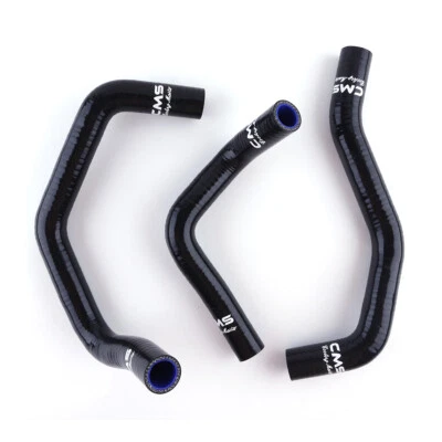 For 2003 2004 Kawasaki Ninja ZX6R ZX636 Silicone Radiator Coolant Hose Kit Black Foto 1 de 4