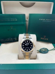 Rolex Explorer I Two Tone 36mm 124273 Box & Papers 2022 - Picture 1 of 10