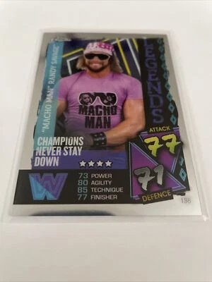 2021 Topps Chrome WWE SLAM ATTAX "Macho Man" Randy Savage LEGENDS Card #138 (N1) - Image 1 of 2