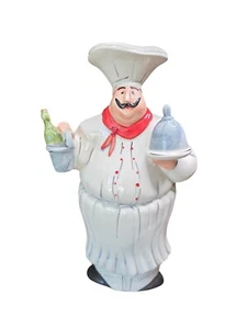 WCL Polystone Chef Sculpture Kitchen Decor - Picture 1 of 15