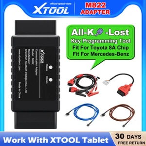 XTOOL M822 K*ey Programmer Fit For Toyota/Mercedes All Lost For D8 D9 PAD3+KC501 - Picture 1 of 10