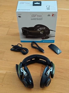 Sennheiser GSP 550 Auriculares Abiertos para Juegos PC | 7.1 Surround Sound | Negro/Verde - Imagen 1 de 17