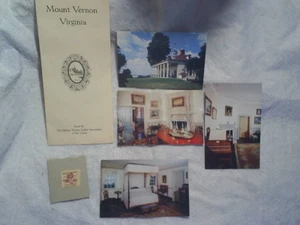 1955 MOUNT VERNON VIRGINIA LOT,Ticket Stub,Pamphlet,4 Postcards,george washingto - Picture 1 of 5