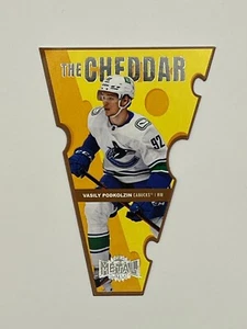VASILY PODKOLZIN 2021-22 UD METAL UNIVERSE CHEDDAR TC-24 VANCOUVER CANUCKS - Picture 1 of 2