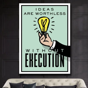 IDEAS Monopoly Motivation Success Game Work Home Wall Decor POSTER CANVAS ed2 - Picture 1 of 5