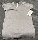 Lululemon Swiftly Tech short sleeve shirt 2.0 Grey/Slate Size 12 NWT MSRP $68