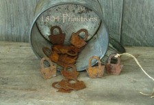 24 Rusty Tin Baskets - Use for tie-ons