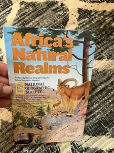 September 2001 AFRICA'S Natural Realms National Geographic Society Map - Picture 1 of 14