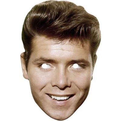 FUNKYBUNKY Cliff Richard Retro 70's Celebrity Card Face Mask - Ready To Wear - Fancy Dress