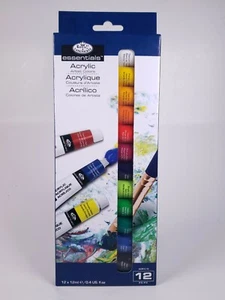 Royal & Langnickel Brush 12 Piece Acrylic Paint Kit .4 Fl Oz Tube Artist Color  - Picture 1 of 9