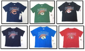 NFL Boy's Short Sleeve Shirt Toddler Baby by Gerber Team Color Football - Picture 1 of 13