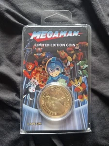 MEGAMAN Limited Edition Collectable Coin Capcom GOLD - Picture 1 of 2