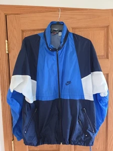 Vintage Nike Windbreaker Color Block Blau 90er Gr. XL - Bild 1 von 17