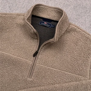 Vineyard Vines Nantucket Sherpa Fleece 1/4 Zip Pullover Sweater Herren Large - Bild 1 von 9