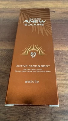 nuevo Avon Isa Knox Anew solaire spf 50 cara activa cuerpo protección solar loción Foto 1 de 3