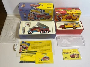 Corgi Pinder Jean Richard Circus Truck & Chipperfield Circus Human Cannon Truck - Picture 1 of 5