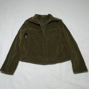 Lafayette 148 Women’s Size 4 Olive Green Corduroy Full-Zip Jacket - Picture 1 of 8