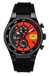 Reloj para hombre Invicta Racing cronógrafo correa de silicona esfera roja cuarzo 48877 - Imagen 1 de 4