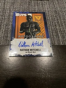 2025 UD Skybox The Boys AUTOGRAPH NATHAN MITCHELL BLACK NOIR AUTO - Picture 1 of 2