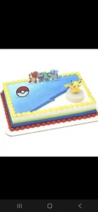DecoSet® Pokémon Illumina Pikachu Cake Topper, Set di 3 Pezzi di Decorazione, Nascita... - Foto 1 di 4