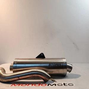 SCARICO STORM OVAL  OMOLOGATO MOTO GUZZI	V85 TT	2019-2024  NO DB-KILLER - Foto 1 di 7