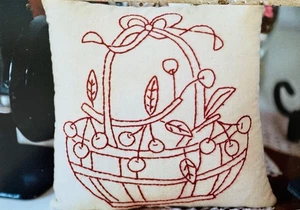 Kirschkorb Nadelkissen Handarbeit Muster & Set - Bild 1 von 3