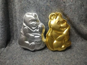 VTG Wilton Disney Winnie The Pooh Hunny + Gold Cake Pan (2105-3000, 515-401) - Picture 1 of 2