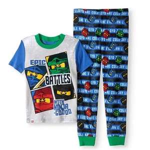 Lego Ninjago 2 PC Short Sleeve Tight Fit Cotton Pajama Set Boy Size 6 - Picture 1 of 1