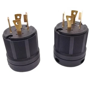 US Stock 2x NEMA-L14-30 UL Listed Locking Generator Plug 30A 125/250V L14-30P - Picture 1 of 4