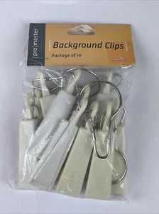 Paquete de 10 clips de fondo Promaster #9443 nuevos en paquete - Imagen 1 de 4