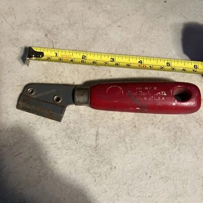 Vintage Red Devil Rk 2 Tool Razor Scraper Mad in In Nj USA  - Image 1 of 4