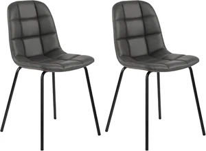 Modern Chairs PU Leather Dining Chairs with Legs for Kitchen Living Room (Set of - Picture 1 of 6