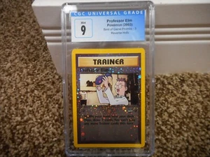 Professor Elm Best of Game Promos 3 cgc 9 MINT REVERSE HOLO Pokemon 2003 psa  - Picture 1 of 3