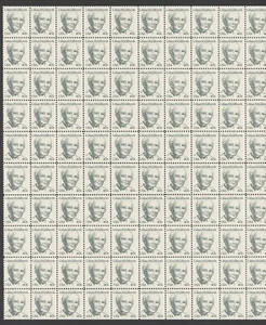 1984 US Scott #1868, 40c Lillian M Gilbreth, Sheet of 100 MNH Small Block Tag - Picture 1 of 1