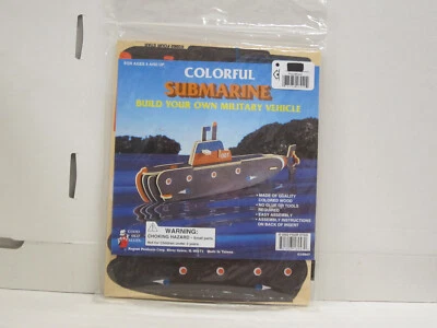 Bausatz aus Holz Colorful Submarine / U-Boot Regent Länge ca. 20 cm - Bild 1 von 2