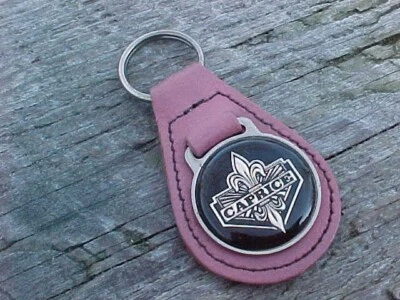 Porta-chaves Chevrolet Caprice couro rosa década de 1970 nos alta qualidade EUA - Imagem 1 de 4