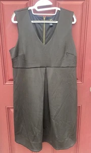 Black Maternity Dress Taylor For A Pea In The Pod Sz L Satin Dress EUC Pregnancy - Picture 1 of 6