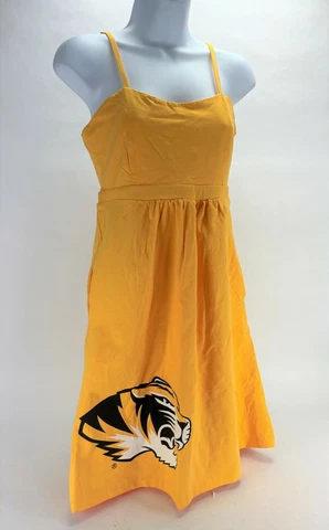 Missouri Mizzou Tigers NCAA Adjustable Spaghetti Strap Dress Sun Dress w/Pockets Cover