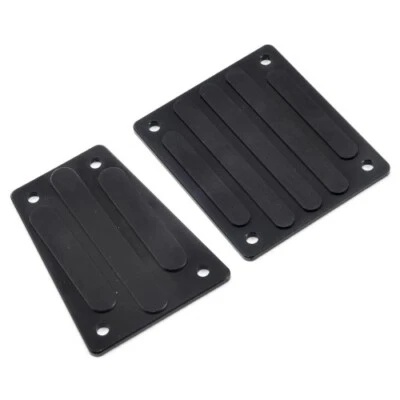 STRC Aluminum Front & Rear Skid Plate Set (Black) for Axial EXO STA30799BK - Image 1 of 2